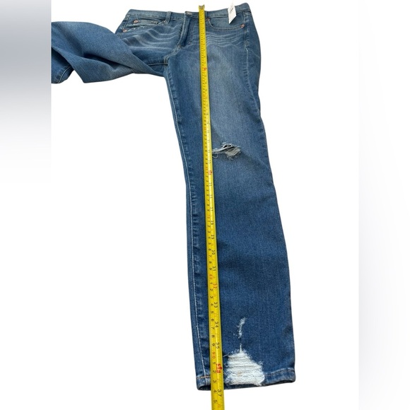 New! Gap Sky High True Skinny Ankle Jeans Distressed Size 27/4 - Picture 6 of 11